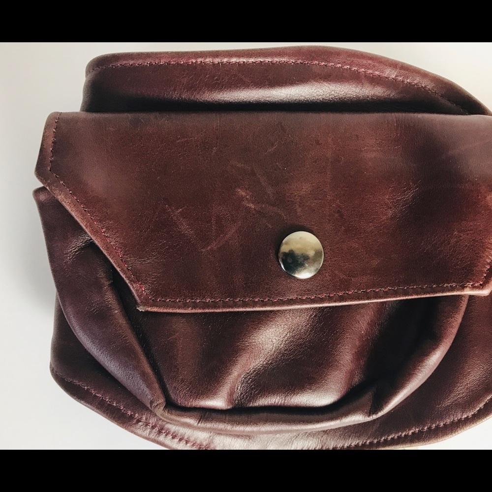 Brown Leather Belt Bag, Burning Man Festival Bag - Picture 6 of 6